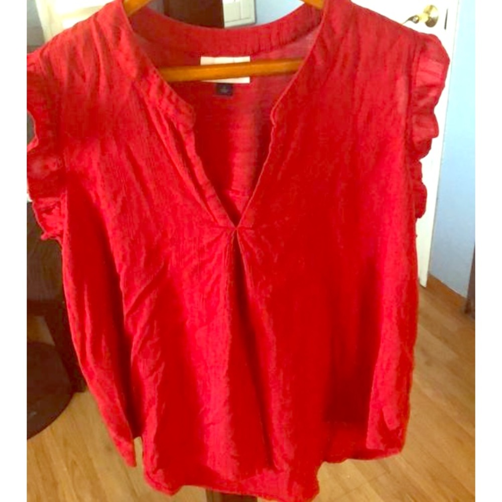 Red blouse